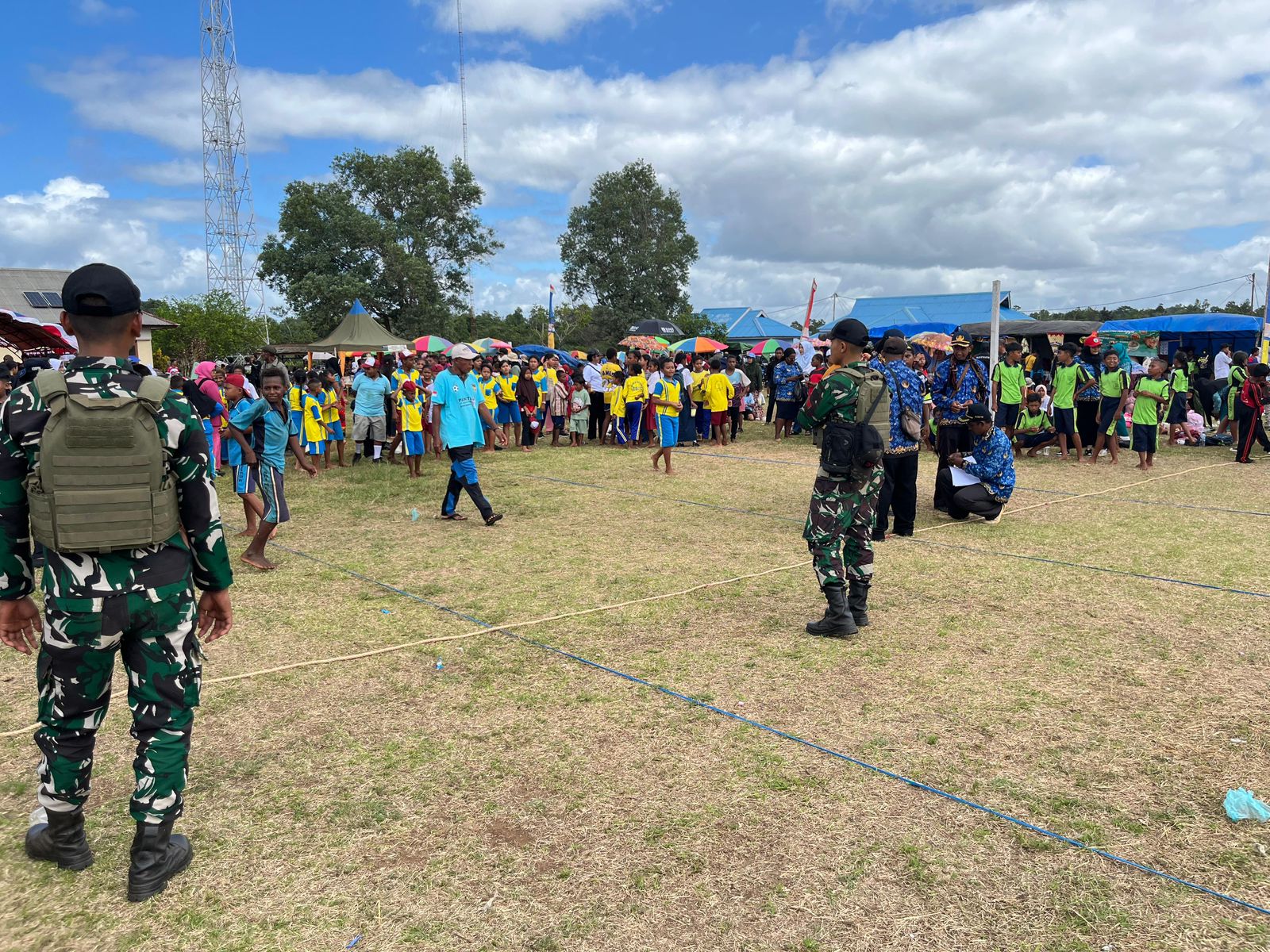 Satgas Yonif 312/KH Bangkitkan Jiwa Merdeka di Tanah Perbatasan