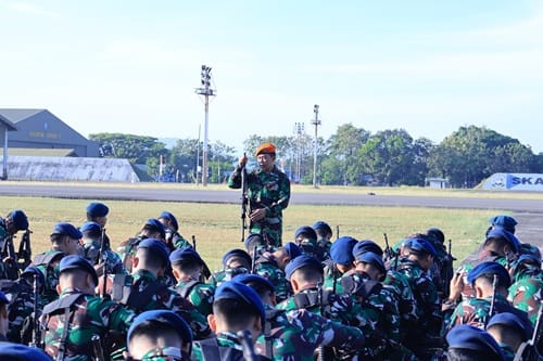 Tingkatkan Kemampuan Prajurit, Lanud Sultan Hasanuddin Gelar Minggu Militer