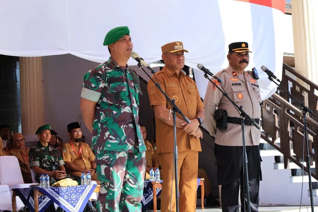 TNI-Polri dan Pemkot Tidore Bersinergi Jaga Kondusifitas Lewat Apel Tiga Pilar