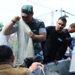 Dandim 1505/Tidore Hadiri Panen Udang Vaname Sistem Bioflok