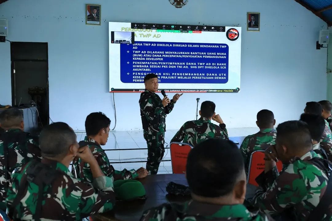 Prajurit dan PNS Kodim 1505/Tidore Ikuti Sosialisasi KPR TWP TNI AD