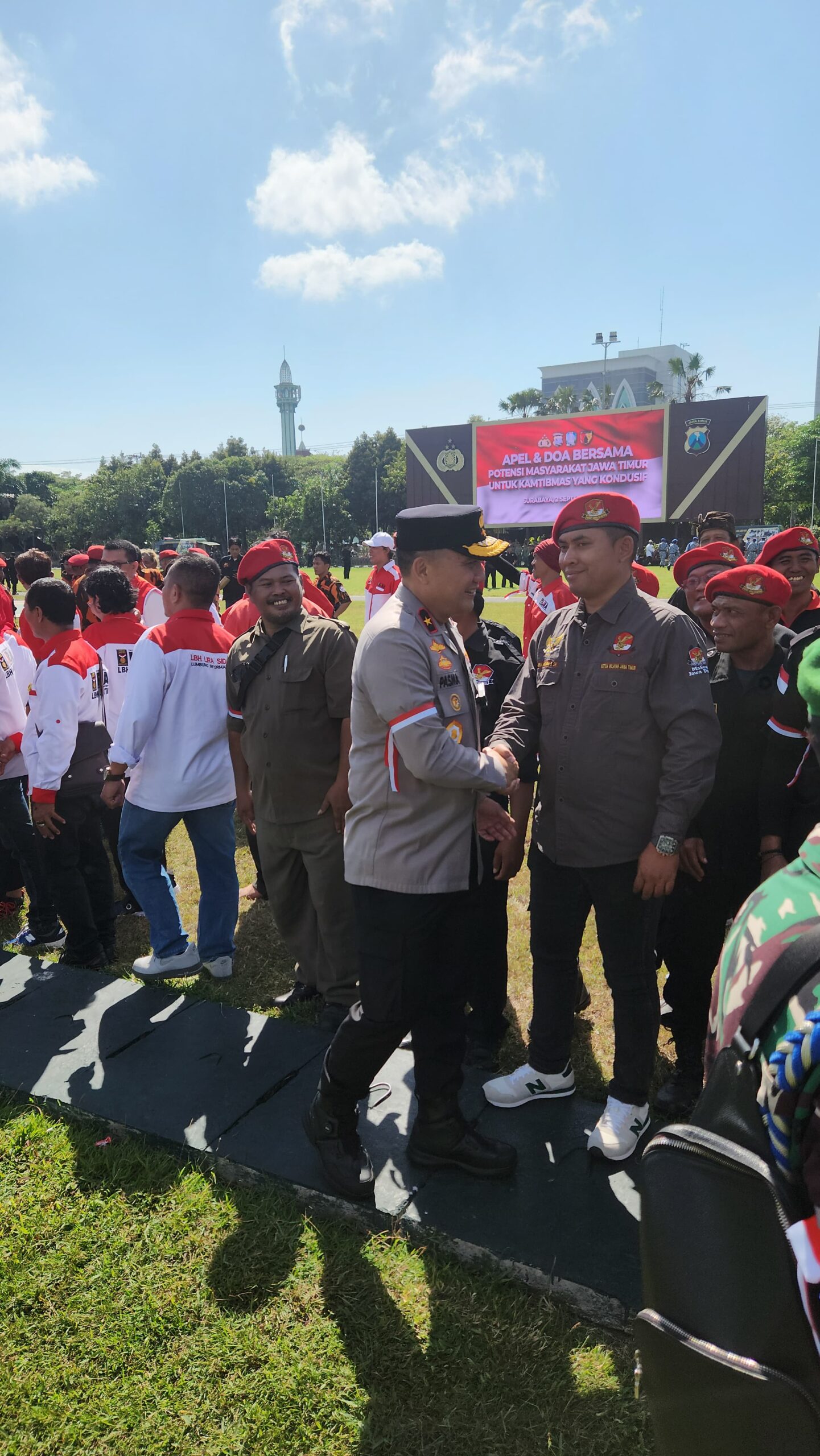 KETUA PGN JATIM PURBA LAKSANA S.H: SIAP BERSAMA APH JAGA JAWA TIMUR TETAP AMAN DAN DAMAI