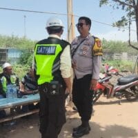 Polsek Ciwandan Lakukan Sambang dan Patroli Dialogis Bersama Security