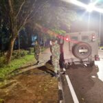 Jaga Situasi Kamtibmas Agar Tetap Kondusif Menjelang Peringatan HUT Ke-80 TNI, Kodim 1710/Mimika Gelar Patroli Wilayah