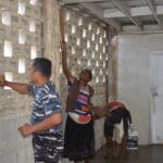 Satgas Port Visit Gotong Royong Bersama Masyarakat di Gereja TFC, Papua Nugini