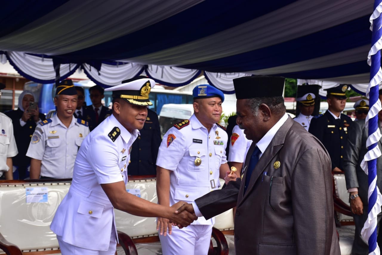 Koarmada III Hadiri Upacara Hari Perhubungan Nasional ke-54 di Papua Barat Daya