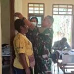 Optimalisasi Pelayanan Kesehatan, TNI Bersama Puskesmas Kombut Lakukan Pusling di Amuan