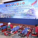 Peduli Sesama, Personel Lanud Sultan Hasanuddin Turut Aksi Donor Darah, Peringati HUT ke-80 TNI