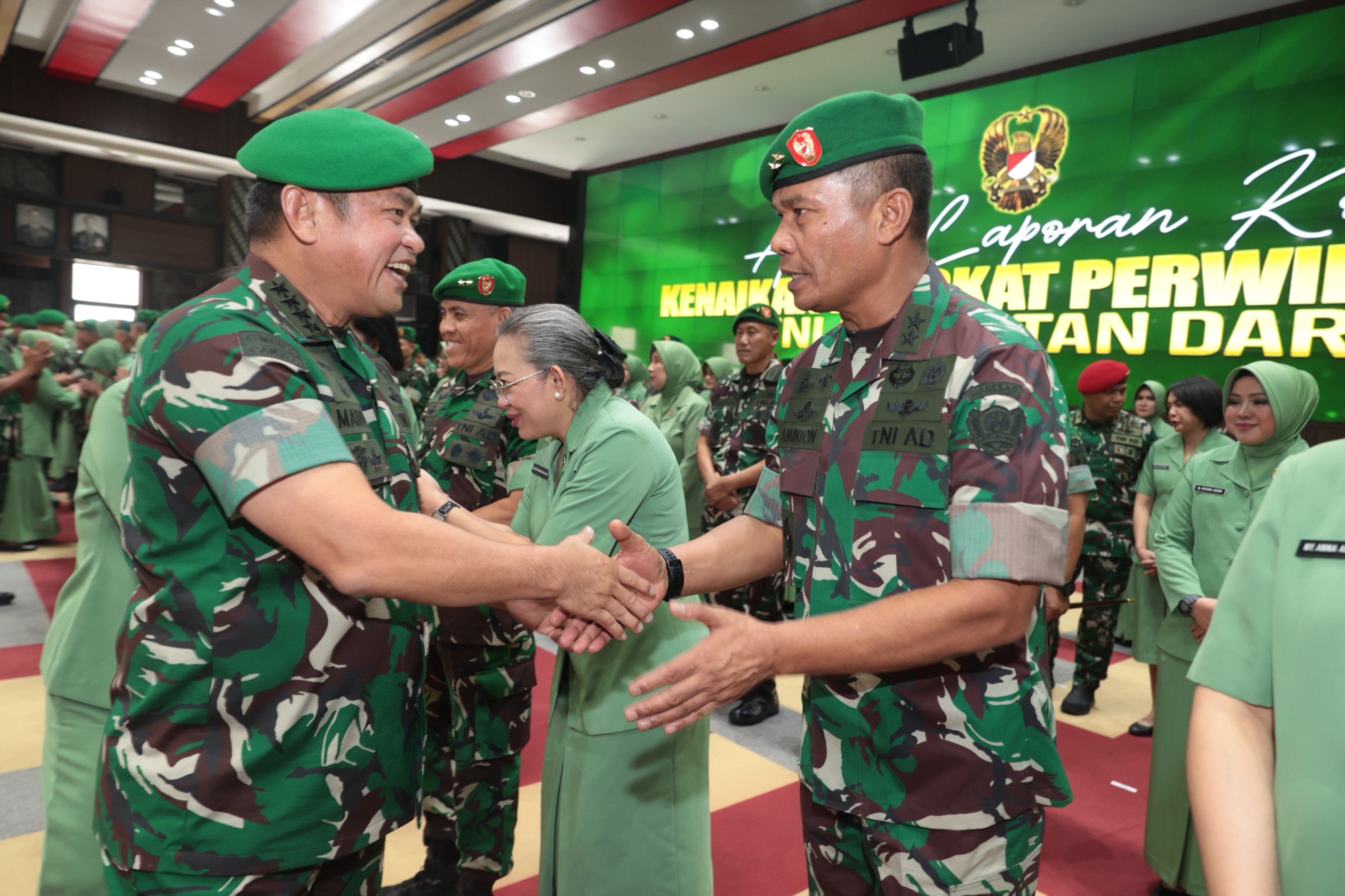 Kasad Terima Laporan Korps, 65 Pati TNI AD Naik Pangkat Kasad Terima Laporan Korps, 65 Pati TNI AD Naik Pangkat