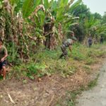 Babinsa Bersama Warga Lakukan Gotong Royong Jaga Kebersihan Lingkungan Babinsa Bersama Warga Lakukan Gotong Royong Jaga Kebersihan Lingkungan