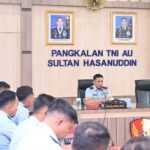 Danlanud Sultan Hasanuddin Pimpin Rapat Staf