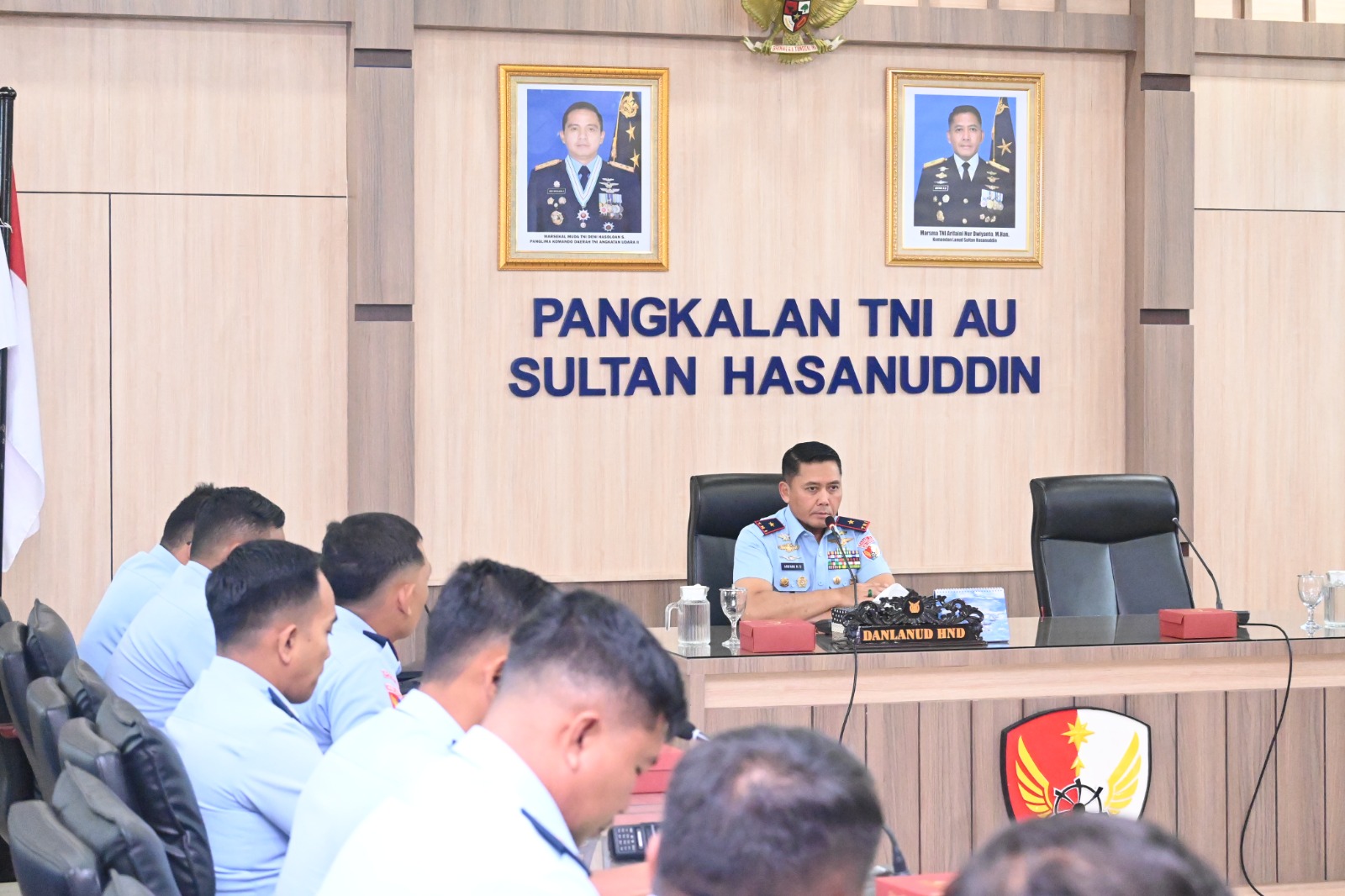 Danlanud Sultan Hasanuddin Pimpin Rapat Staf Danlanud Sultan Hasanuddin Pimpin Rapat Staf