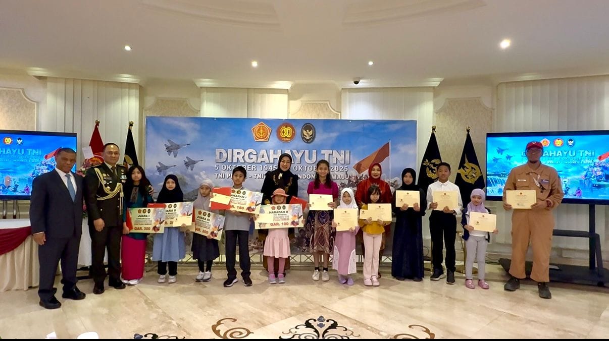 Athan RI Bersama KBRI Doha Rayakan HUT TNI Ke-80