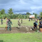 TNI dan Warga Bersatu Matangkan Persiapan Pembukaan TMMD di Oba Selatan TNI dan Warga Bersatu Matangkan Persiapan Pembukaan TMMD di Oba Selatan