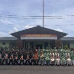 Dandim 1710/Mimika Sambut Kedatangan Pangdam XVII/Cenderawasih Dalam Kunjungan Kerjanya Ke Kodim 1710/Mimika