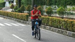 Penuh Semangat, Perwira Yonif 2 Marinir Ikuti Olahraga Sepeda Bersama Seluruh Perwira Brigif 1 Marinir