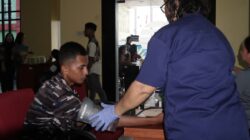 Wujud Kepedulian Sosial, Kodaeral XIV Turut Serta Donor Darah UT Sorong