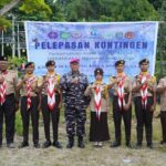 Pembinaan Saka Bahari, Kadister Kodaeral XIV Ikuti Pelepasan Kontingen Kwarcab Kota Sorong