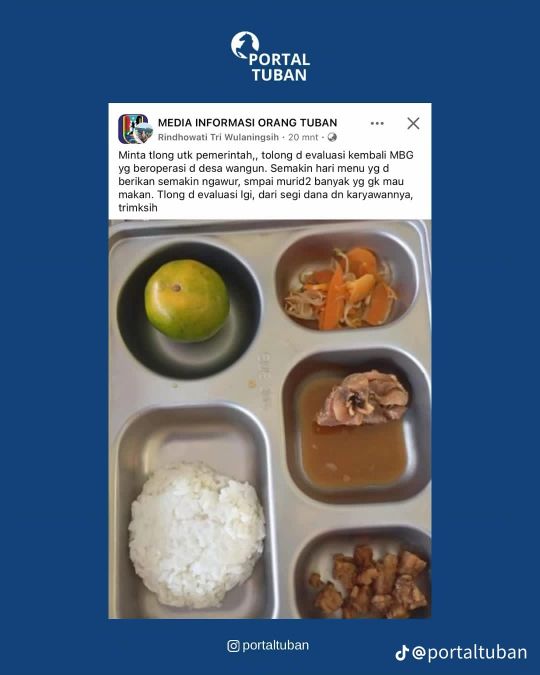 Program MBG di Desa Wangun Disorot Warga: Menu Asal-Asalan, Dana Publik Dipertanyakan Program MBG di Desa Wangun Disorot Warga: Menu Asal-Asalan, Dana Publik Dipertanyakan