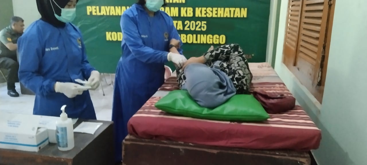 Program KB Kesehatan di Makodim 0820/Probolinggo Dapat Apresiasi Peserta: TNI Peduli Kesejahteraan Rakyat