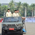 Panglima TNI Dampingi Presiden Prabowo Pimpin Upacara HUT ke-80 TNI di Monas