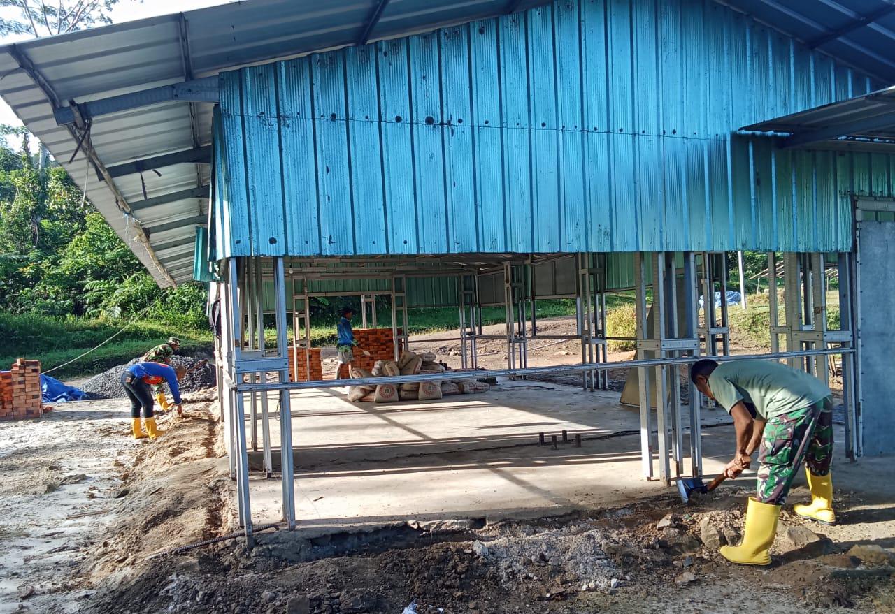 TMMD ke-126 di Kampung Babak, Semangat Gotong Royong Terus Mengalir