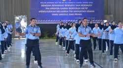 Danlanud Sultan Hasanuddin Hadiri Olahraga Bersama Dalam Rangka HUT Ke-69 PIA Ardhya Garini