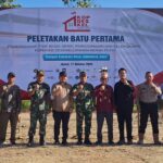 Komandan Korem 091/ASN Hadiri Groundbreaking Koperasi Merah Putih Secara Virtual Di Desa Tabang