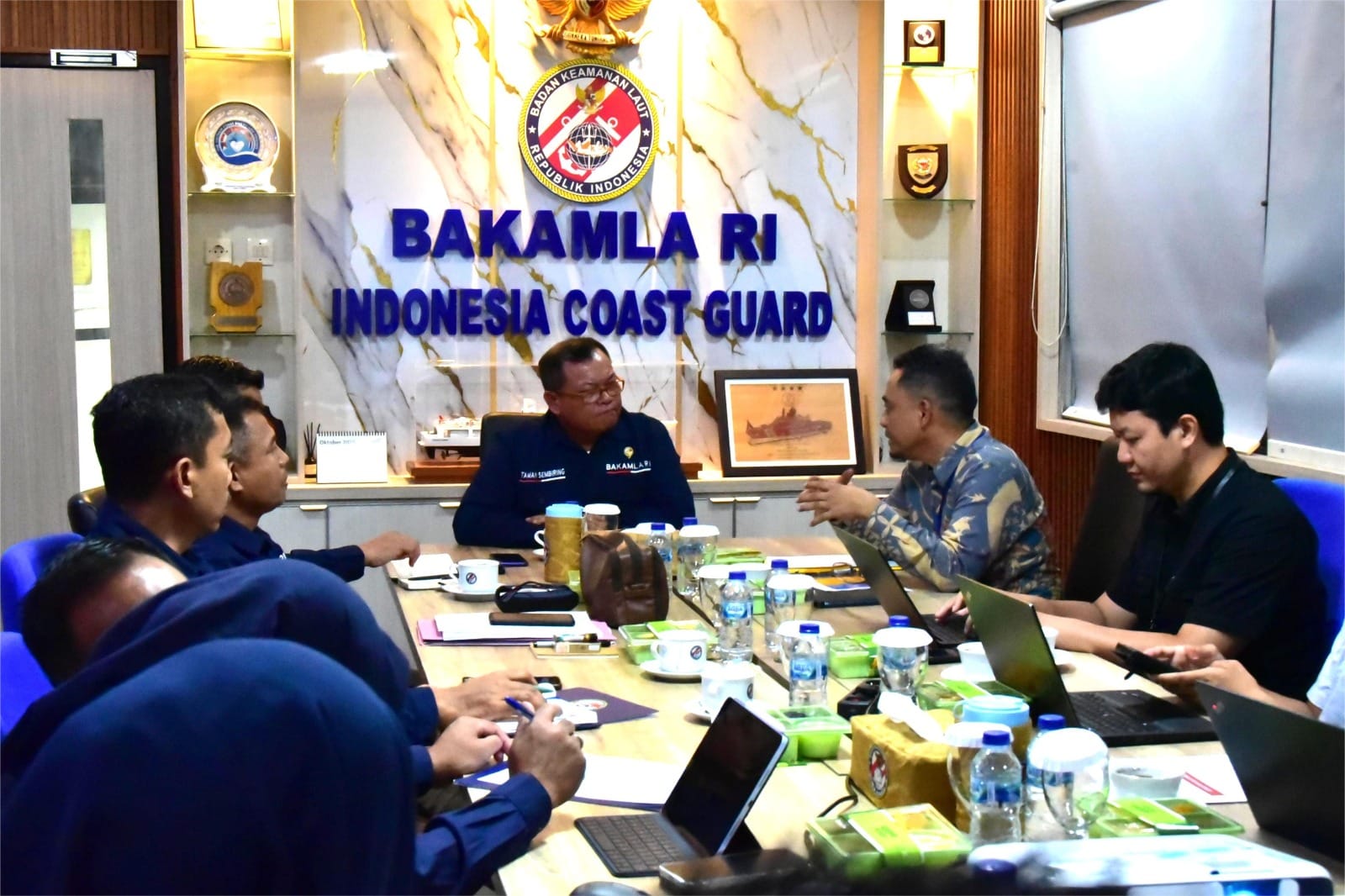 Bakamla RI dan Kemenkeu Sepakat Bahas Sinergi Patroli Laut