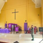 Satgas TMMD ke-126 Laksanakan Ibadah Bersama Masyarakat Distrik Kebar dengan Khidmat