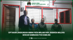 Ciptakan Lingkungan Aman pada Malam Hari, Babinsa Maluhu Gencar Sambangi Pos Kamling