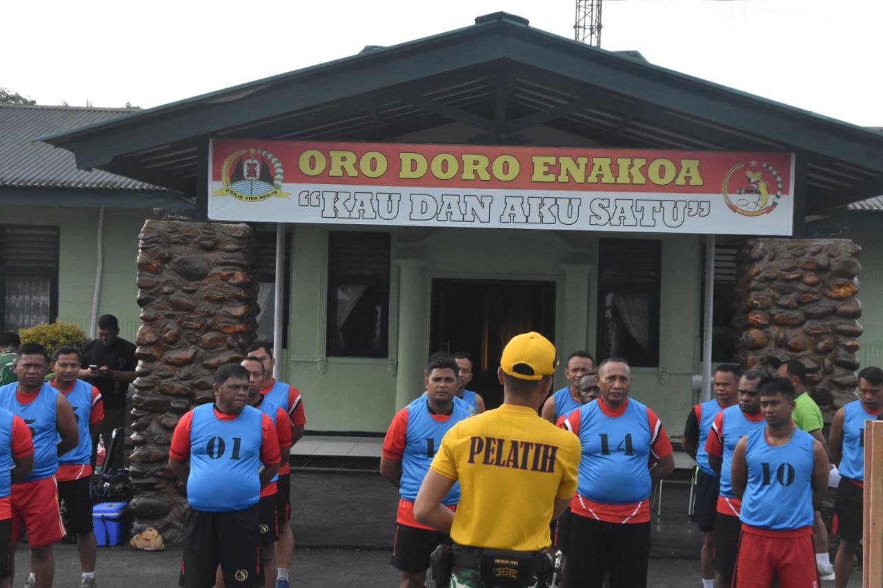 Jaga Serta Tingkatkan Kemampuan Fisik Prajurit, Kodim 1710/Mimika Gelar Tes Kesegaran Jasmani Periodik II