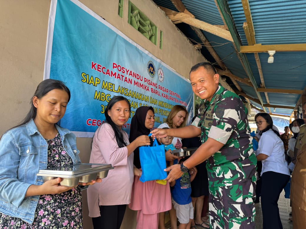 Dandim 1710/Mimika Hadiri Acara Launching Pemberian MBG Kepada Penerima Manfaat 3B Dandim 1710/Mimika Hadiri Acara Launching Pemberian MBG Kepada Penerima Manfaat 3B