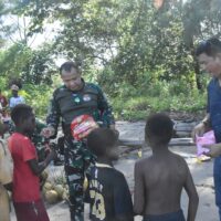 Dandim 1710/Mimika Tinjau Kondisi Wilayah dan Gelar Komsos di Kampung Kekwa