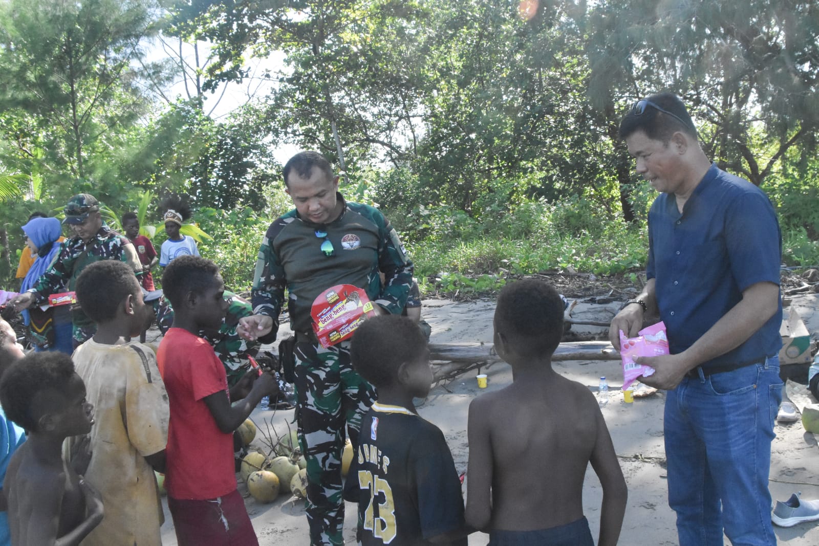 Dandim 1710/Mimika Tinjau Kondisi Wilayah dan Gelar Komsos di Kampung Kekwa