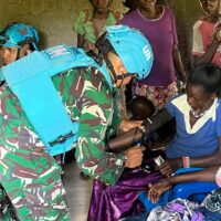 Satgas INDORDB XXXIX-G Laksanakan Misi Keamanan dan Kemanusiaan