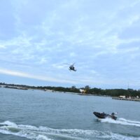 Kolaborasi Unsur Laut dan Udara, Tangkap Dua Kapal Pembawa Pasir Timah Ilegal