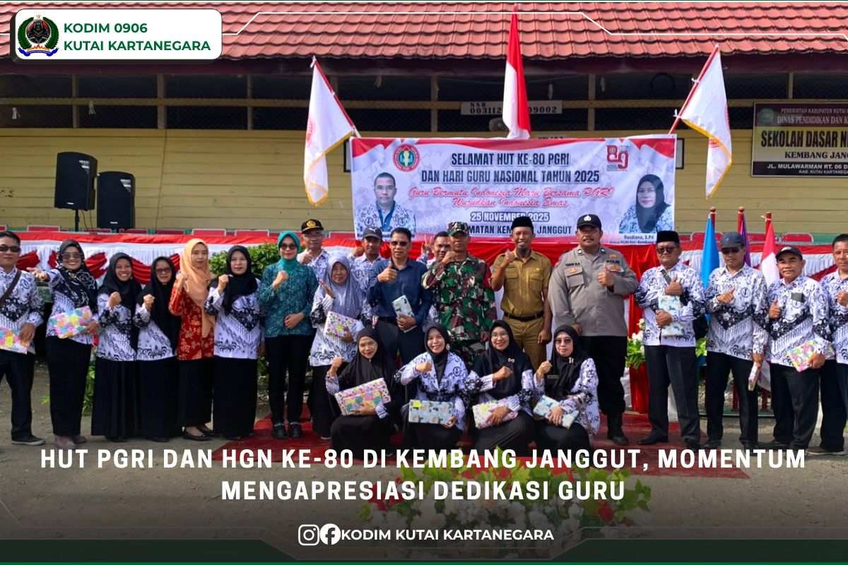 HUT PGRI dan HGN ke-80 di Kembang Janggut, Momentum Mengapresiasi Dedikasi Guru