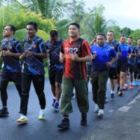 Tingkatkan Kebugaran Prajurit, Kodim 1505/Tidore Laksanakan Pembinaan Fisik