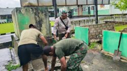 Jum'at Bersih, Anggota Kodim 1505/Tidore Tunjukkan Kepedulian pada Lingkungan Kerja