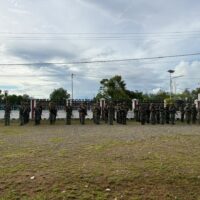 Kodim 1715/Yahukimo bersama Polres dan Jajaran Satgas TNI-Polri melaksanakan Apel dan Patroli Gabungan jelang 1 Desember 2025