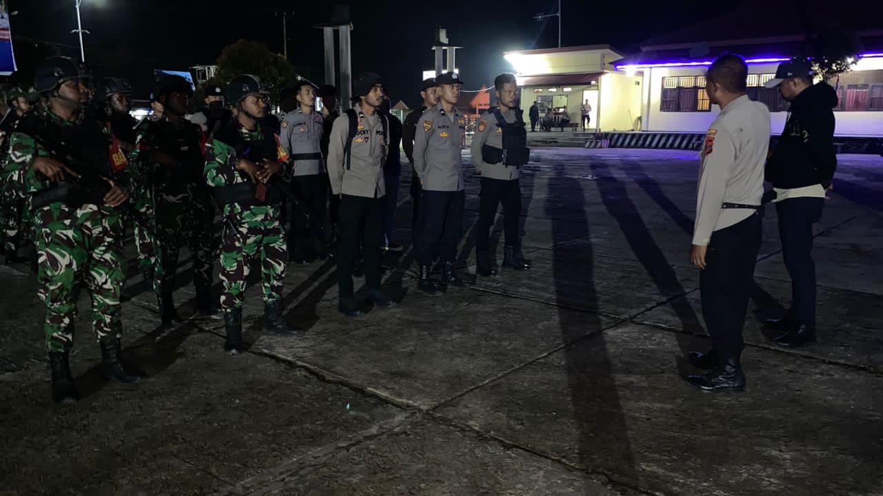 Polres Maybrat Gelar Patroli Gabungan Malam 1 Desember untuk Antisipasi Gangguan Kamtibmas