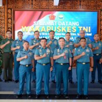 Tingkatkan Layanan Kesehatan Prajurit, Pangkoarmada III Terima Kunjungan Kehormatan Wakapuskes TNI di Mako Armada III