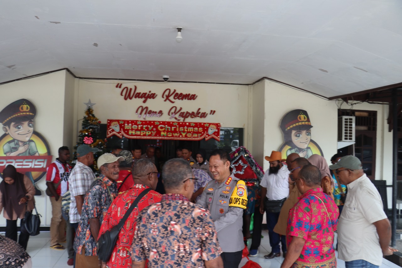 Polresta Sorong Kota Perkuat Sinergi dengan Kepala Suku Asli Papua Jaga Kamtibmas Jelang Natal