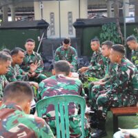 Letkol Marinir Helilintar, Pimpin Langsung Morning Brifing Bersama Seluruh Perwira Yonif 2 Marinir