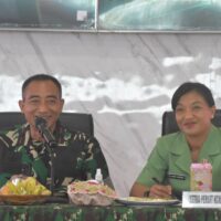 Dandim 1710/Mimika Sambut Kedatangan Danrem 173/PVB Dalam Kunjungan Kerjanya Ke Kodim 1710/Mimika