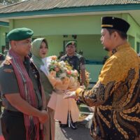 Kodim 0906/Kkr Gelar Tradisi Adat Tepong Tawar Sambut Dandim Baru