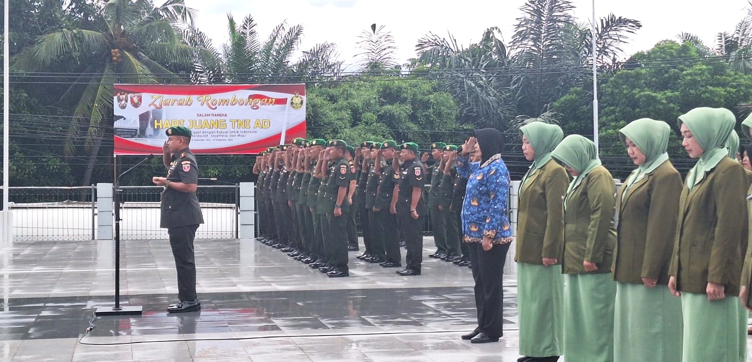 Peringati Hari Juang TNI AD, Kodim 0906/Kkr Gelar Upacara Dan Ziarah