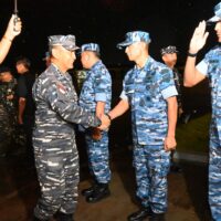 Danlanud Sultan Hasanuddin Sambut Kedatangan Wakasal di Makassar