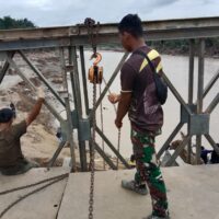 Pembangunan Jembatan Bailey Teupin Reudeup Penghubung Bireuen–Aceh Utara Capai 99 Persen